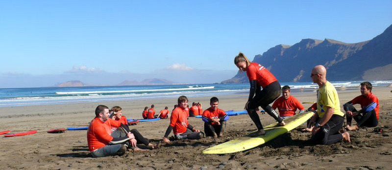 Aprender surf en Lanzarote Famara