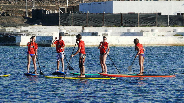 paddle surf teens