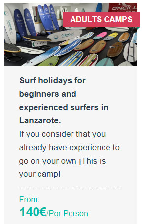 Surf holidays for beginners and experienced surfers in Lanzarote.