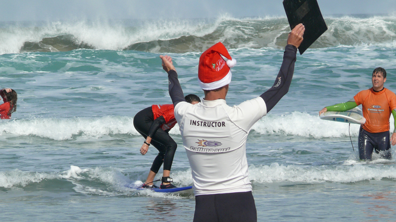 navidad con surf en fin de año