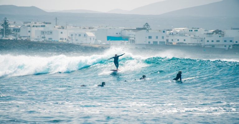 Surf lessons in lanzarote calima surf school