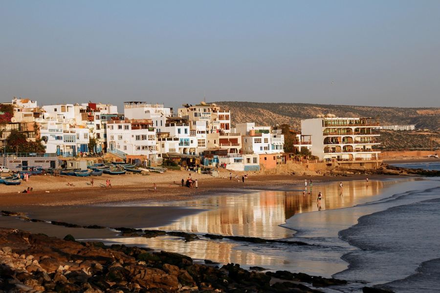 pueblo taghazout en marruecos